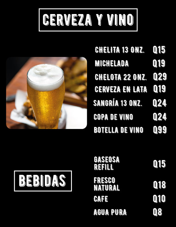 bebidas